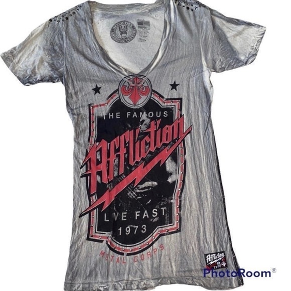 Affliction Tops - Affliction top size small Worn Once